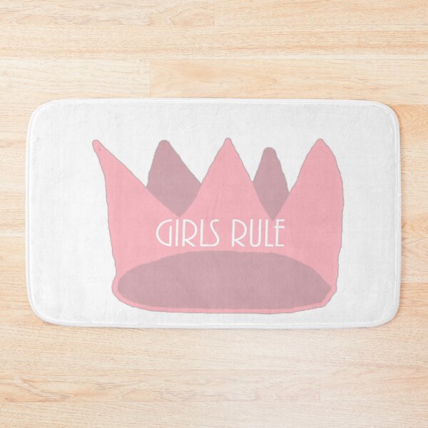 Item preview, Pink Crown With 'Girls Rule' Text Emphasizing Girl Power And Feminine Confidence designed and sold by Beautiful art store.