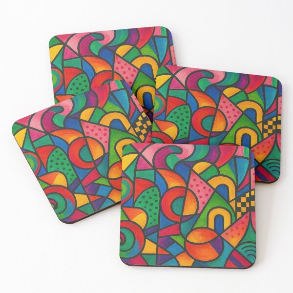 Item preview, Colourful swirls full of joyful shapes designed and sold by Sigtrix.