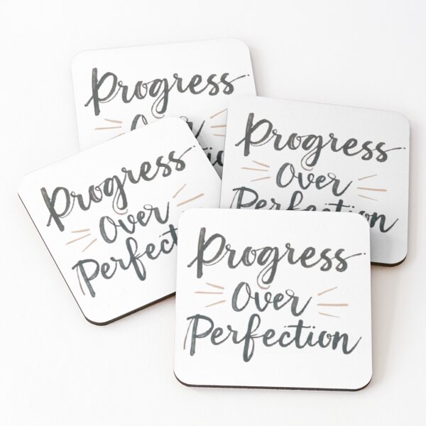 Item preview, Progress Over Perfection Motivational Minimalist Quote Design designed and sold by Life Quotes.