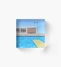David Hockney - A bigger splash without splash (3d Reconstruction) Acrylic Block
