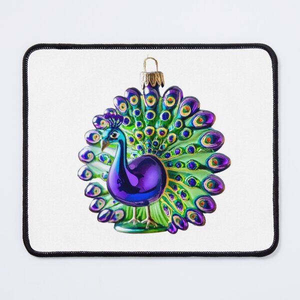 Item preview, Peacock Christmas Ornament Design Purple Green Gold Colorul designed and sold by Cultradesign.
