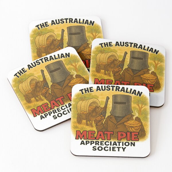 Item preview, Ned Kelly Bushranger – Classic Aussie Outlaw with Meat Pie designed and sold by The Australian Meat Pie Appreciation Society.