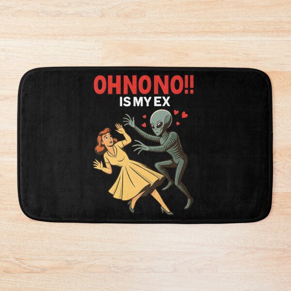 Item preview, Oh No Is My Ex Funny Alien Retro Comic Sci Fi Humor Breakup Joke Design designed and sold by DrawHandArt.