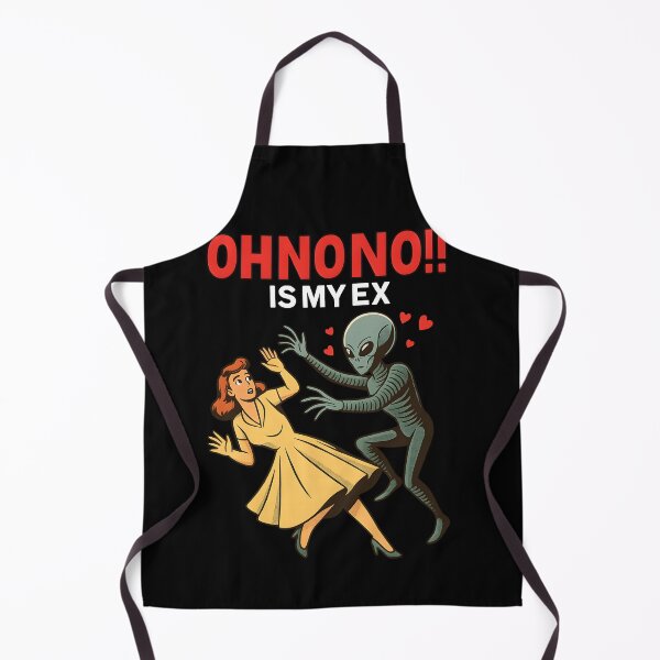 Item preview, Oh No Is My Ex Funny Alien Retro Comic Sci Fi Humor Breakup Joke Design designed and sold by DrawHandArt.