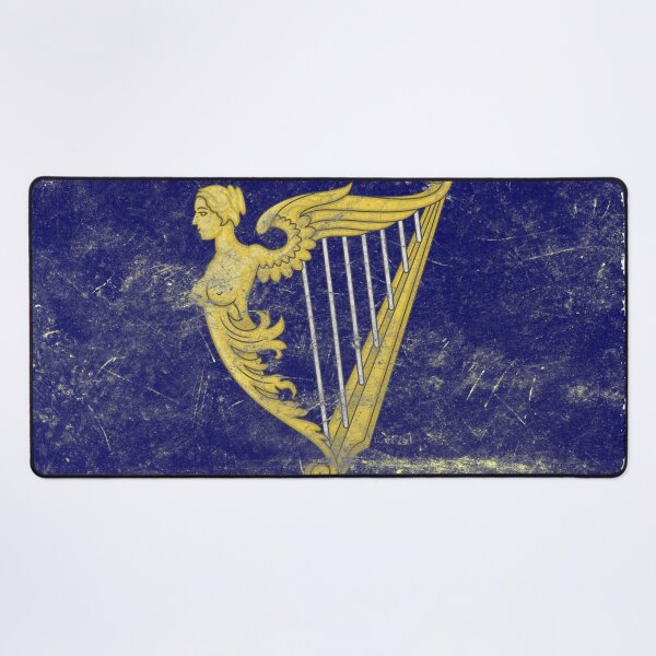 Item preview, Kingdom of Ireland Flag Metal Texture | Irish Harp Flag Metal Design designed and sold by RoyalMerchantShop.