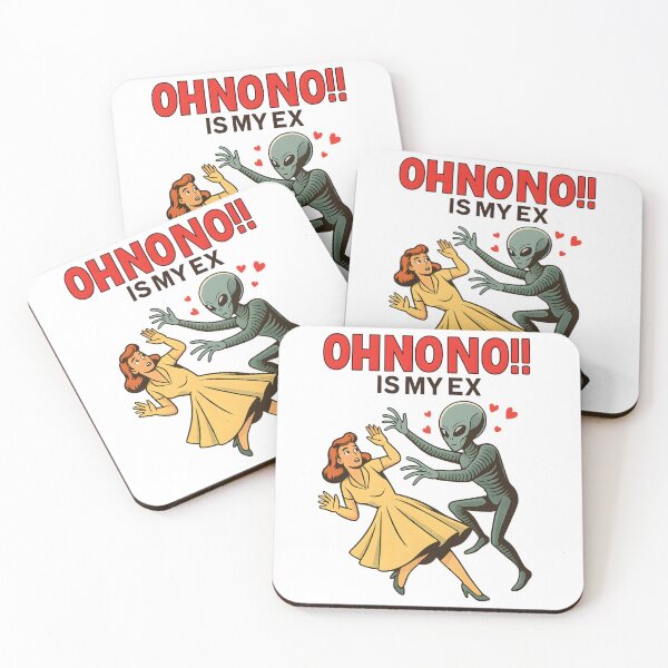 Item preview,  Oh No Is My Ex Funny Alien Retro Comic Sci Fi Humor Breakup Joke Design designed and sold by DrawHandArt.