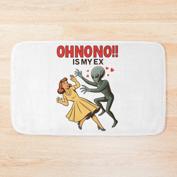 Item preview,  Oh No Is My Ex Funny Alien Retro Comic Sci Fi Humor Breakup Joke Design designed and sold by DrawHandArt.