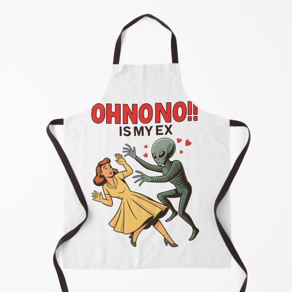 Item preview, Oh No Is My Ex Funny Alien Retro Comic Sci Fi Humor Breakup Joke Design designed and sold by DrawHandArt.