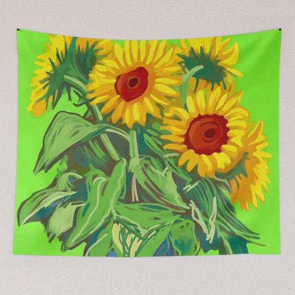 Item preview, Sunflowers  David Hockney designed and sold by Vicky Brago-Mitchell®.