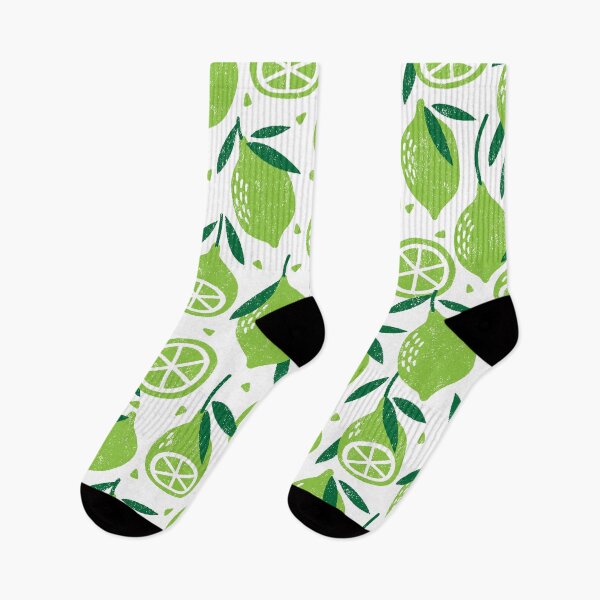 Item preview, Citrus Verde — Limes, Halves, and Leaves Pattern designed and sold by NicolaZhukov.