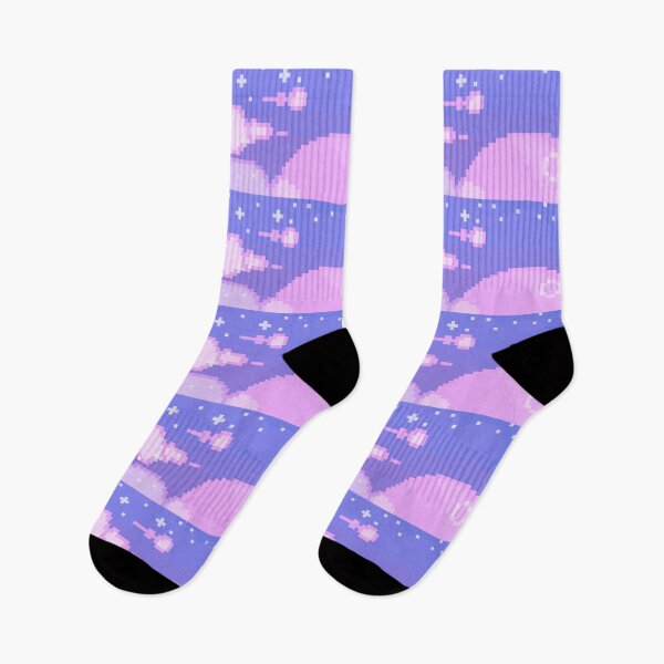 Item preview, pastel pixel art sky ^_^ designed and sold by cottonlacey.