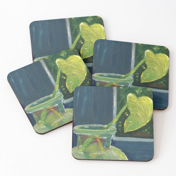 Item preview, Plant in the Window - Oil painting designed and sold by fischkind-design.