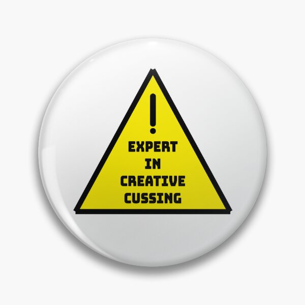 Item preview, Warning Sign Sticker - Expert in creative cussing designed and sold by imCaffein8ed.