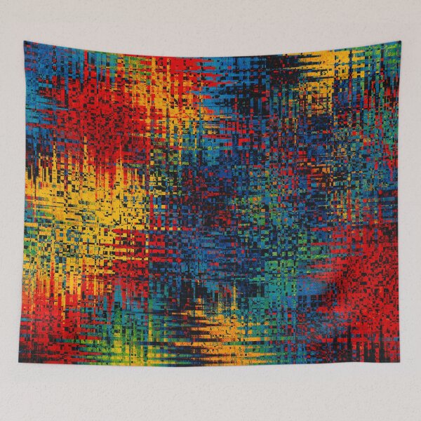 Item preview, Digital flood of colors in the grid designed and sold by Sigtrix.