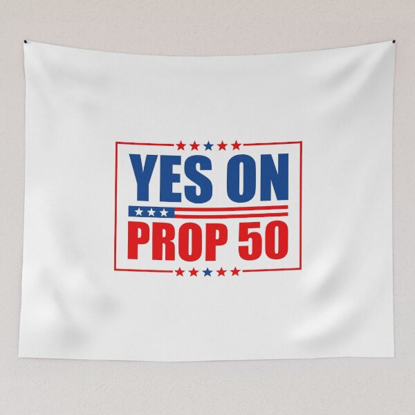 Item preview, Yes On Prop 50 California - Defend Democracy designed and sold by PixVib.