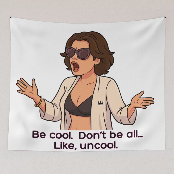 Item preview, Be Cool Quote | Sassy Cartoon Woman Illustration designed and sold by SimplyJasper.