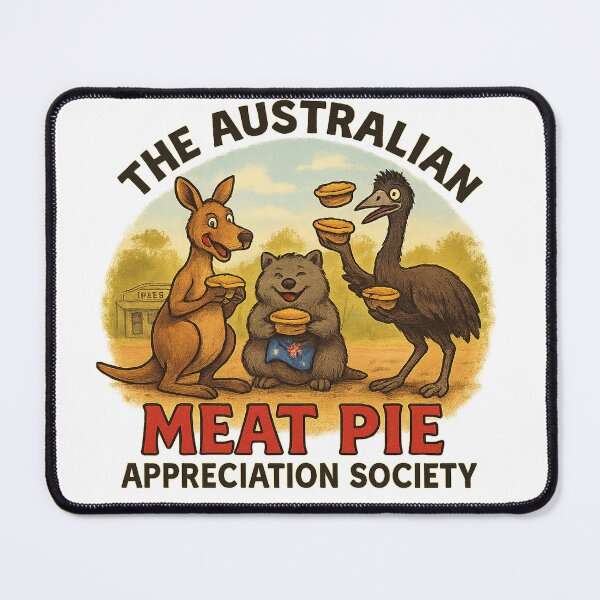 Item preview, Outback Trio – Kangaroo, Wombat & Emu Sharing Meat Pies designed and sold by The Australian Meat Pie Appreciation Society.