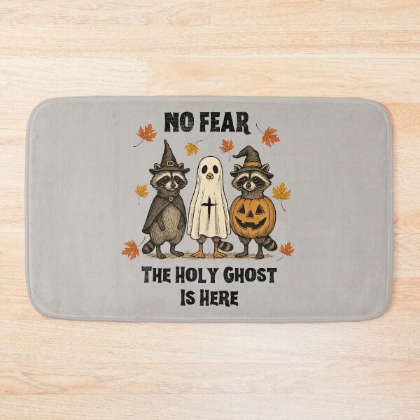 Item preview, Trick or Treat Racoon Faith Over Fear Holy Ghost                 designed and sold by Forevermore.