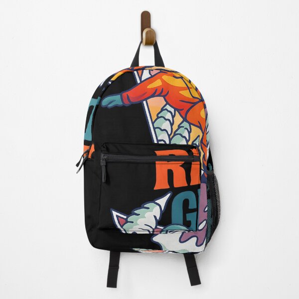 Item preview, Rise and Glide Retro Snowboard Adventure Graphic Design designed and sold by DrawHandArt.