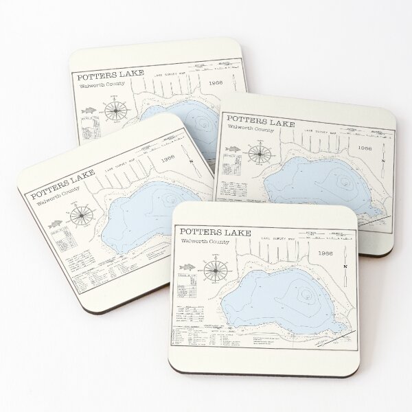 Item preview, Potters Lake -WI - Walworth County  designed and sold by Jean Plout.