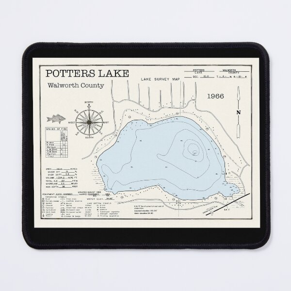 Item preview, Potters Lake -WI - Walworth County  designed and sold by Jean Plout.