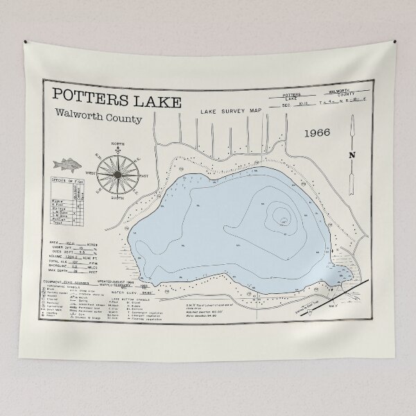 Item preview, Potters Lake -WI - Walworth County  designed and sold by Jean Plout.