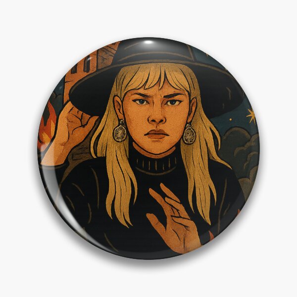 Item preview, Tower Witch Blonde Tarot Card  designed and sold by rozaliarybka.