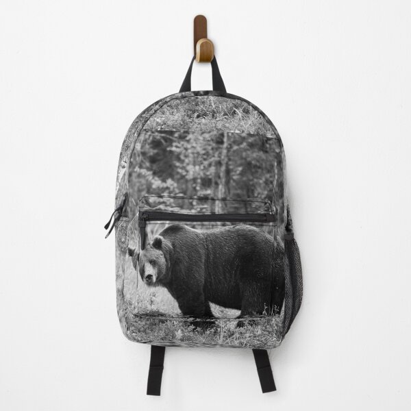 Item preview, Sideways. Brown bear 2025 bw designed and sold by Jouko Lehto Photography.