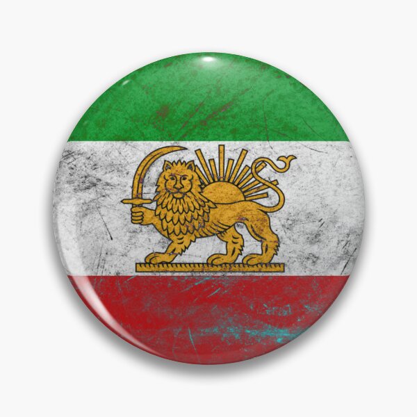 Artikelvorschau, Alte Persien Iran Flagge – Löwe und Sonne Design entworfen und verkauft von RoyalMerchantShop.