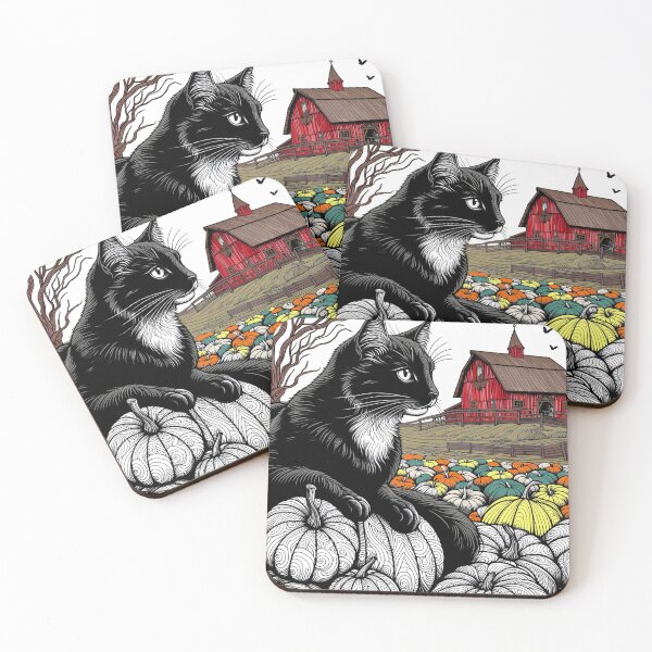 Item preview, Pumpkin Patch Black Cat – A Cozy Fall Art designed and sold by A Cozy Bundle.
