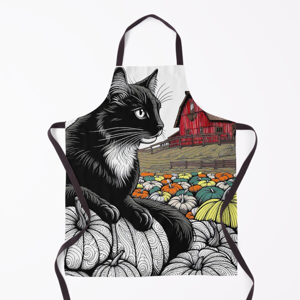 Item preview, Pumpkin Patch Black Cat – A Cozy Fall Art designed and sold by A Cozy Bundle.