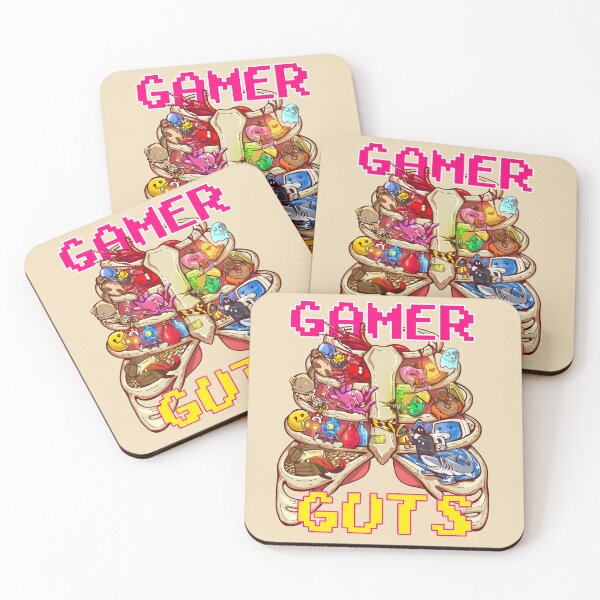Item preview, Gamer Guts – Colorful Retro Gaming Anatomy designed and sold by QcykDesign.