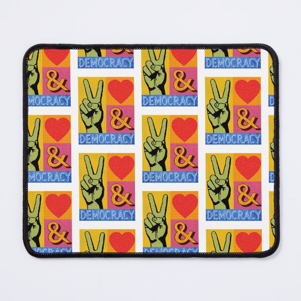 Item preview, Peace Love & Democracy – Pop Art Activist Design for Change Makers designed and sold by gillys.