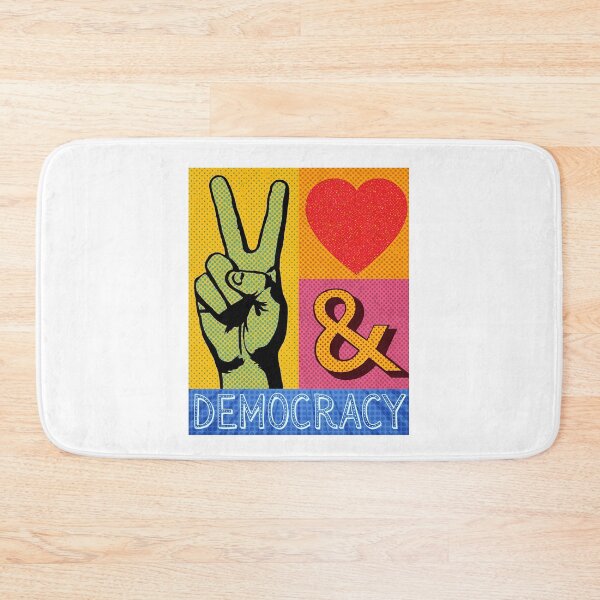 Item preview, Peace Love & Democracy – Pop Art Activist Design for Change Makers designed and sold by gillys.