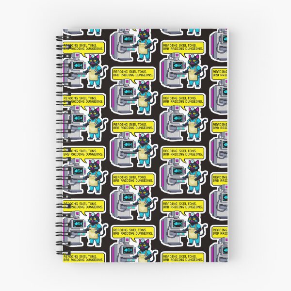 Item preview, Cat Radiologist Pixel Art Sticker - 8-bit X-ray designed and sold by Omarupattern51.