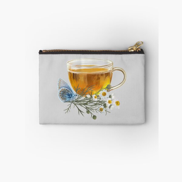 Item preview, Chamomile Tea and Common blue butterfly (Polyommatus icarus)  designed and sold by Art_By_Wing.