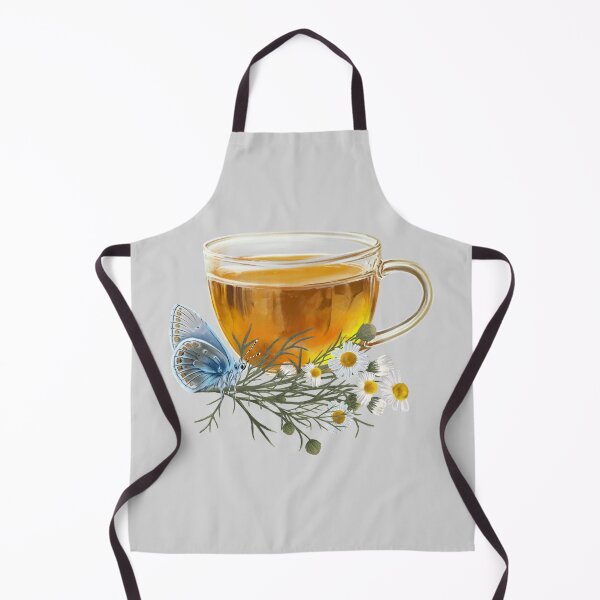 Item preview, Chamomile Tea and Common blue butterfly (Polyommatus icarus)  designed and sold by Art_By_Wing.