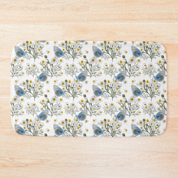 Item preview, Chamomile Tea and Common blue butterfly (Polyommatus icarus)  designed and sold by Art_By_Wing.