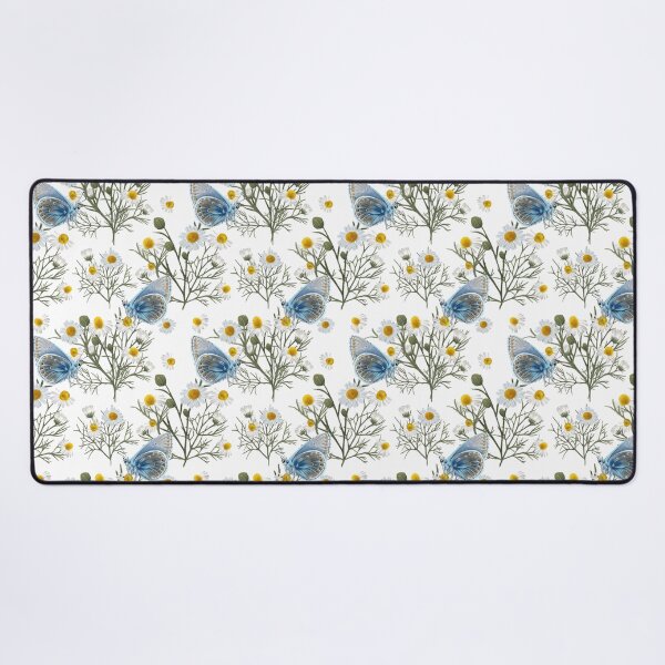 Item preview, Chamomile Tea and Common blue butterfly (Polyommatus icarus) designed and sold by Art_By_Wing.