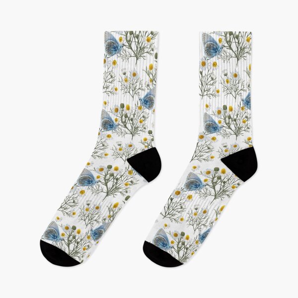 Item preview, Chamomile Tea and Common blue butterfly (Polyommatus icarus)  designed and sold by Art_By_Wing.