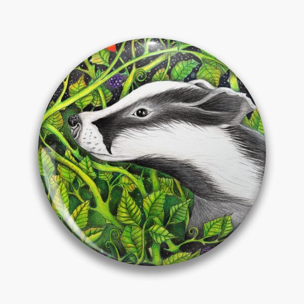 Item preview, Badger in the Brambles designed and sold by Christina Plumb.
