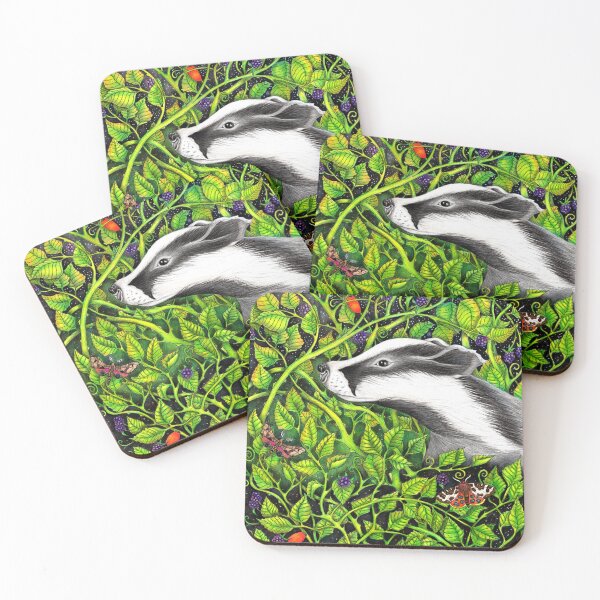 Item preview, Badger in the Brambles designed and sold by Christina Plumb.