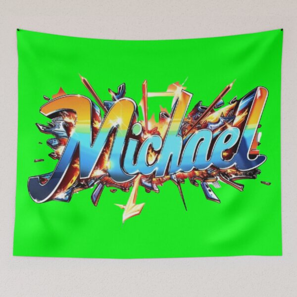 Item preview, Michael 3D Graffiti Style Name Art designed and sold by AlexLineArt.
