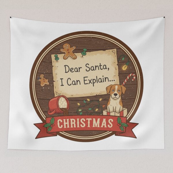 Item preview, Dear Santa I Can Explain Christmas designed and sold by Silent Watch Threads..