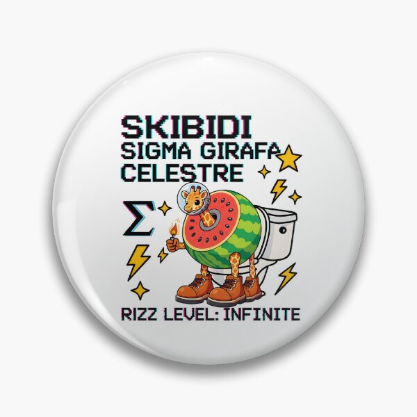 Item preview, Girafa Celestre Sigma Meme – Watermelon Toilet Rizz Art designed and sold by AnnDesignStudio.