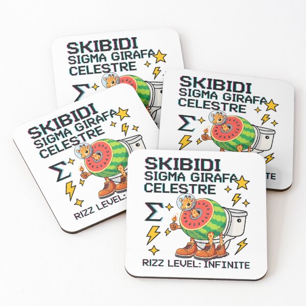 Item preview, Girafa Celestre Sigma Meme – Watermelon Toilet Rizz Art designed and sold by AnnDesignStudio.