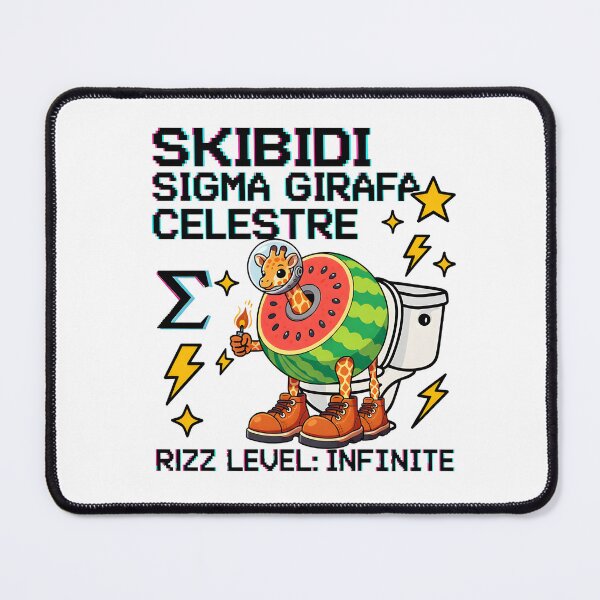 Item preview, Girafa Celestre Sigma Meme – Watermelon Toilet Rizz Art designed and sold by AnnDesignStudio.
