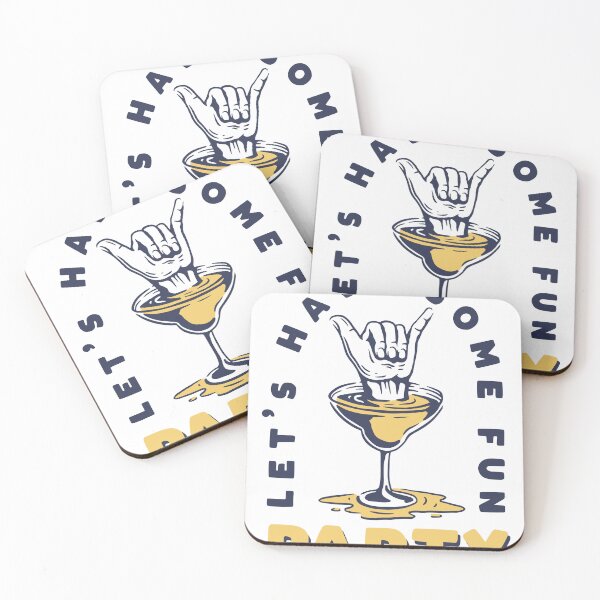Item preview, Let's Have Some Fun Party Cocktail Art Print designed and sold by Visual Foundry.