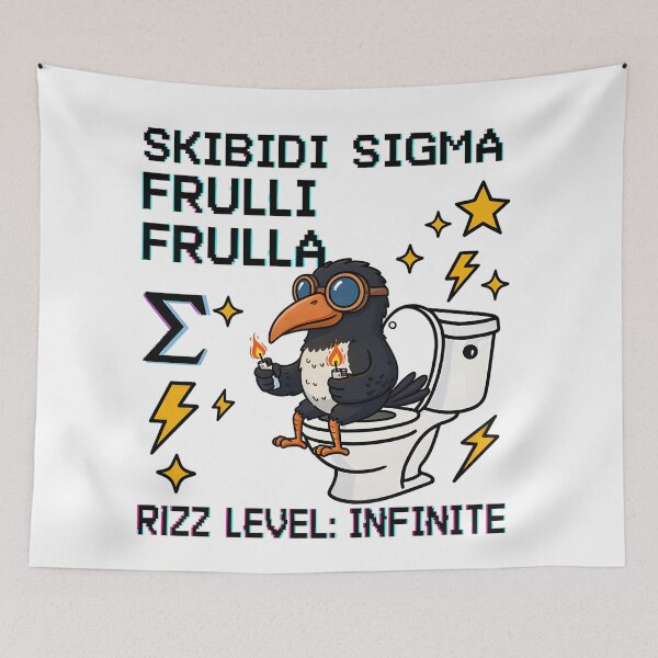 Item preview, Frulli Frulla Sigma Meme – Skibidi Rizz Bird Infinite Design designed and sold by AnnDesignStudio.
