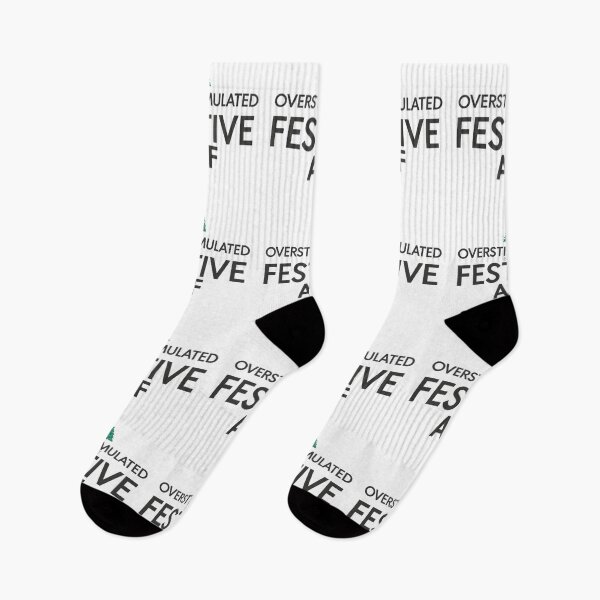 Item preview, Overstimulated But Festive AF – Funny Xmas Quote Design designed and sold by jelonkaa.